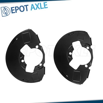 2Pcs Front Black Brake Dust Shield for 2005 2006 2007 Chevrolet Silverado 1500 - Image 1 of 4