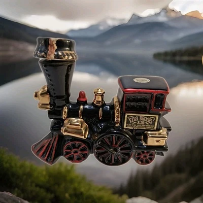 Vtg 1970'sEzra Brooks Train Engine Whiskey Decanter Heritage China Needs Recork - Image 1 of 4