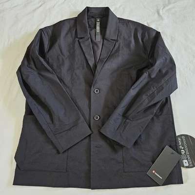 Lululemon Relaxed-Fit Twill Blazer BLK Black Men's Size Large - Image 1 of 4
