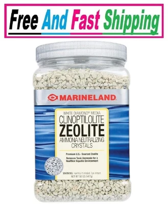 Marineland White Diamond 50 Ounces, Removes Toxic Ammonia, aquarium Filter Media