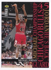 1995-96 Collector's Choice #M2 Michael Jordan Chicago Bulls Jordan è tornato - Foto 1 di 2