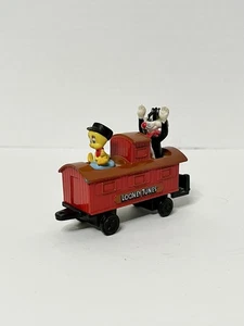 Vintage 1989 Ertl Looney Tunes Sylvester & Tweety Caboose Zugwagen rot Druckguss - Bild 1 von 8