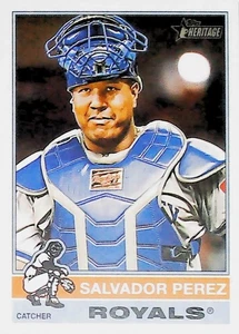 2025 Topps Heritage #21 Salvador Perez Kansas City Royals - Foto 1 di 2