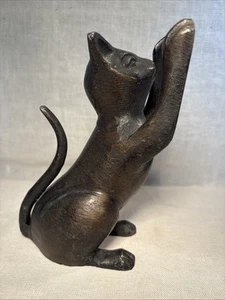 Buchstütze Katze aus Metallguss - Bild 1 von 9
