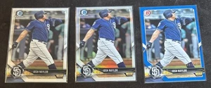 2018 Bowman Chrome Josh Naylor Base + Refractor + Blue Paper Parallel #/150 Lot - Picture 1 of 2