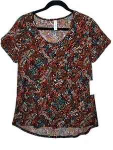 NWT Medium LuLaRoe Classic T Shirt Gorgeous Fall Colors ~ MINT Condition M CUTE! - Picture 1 of 5