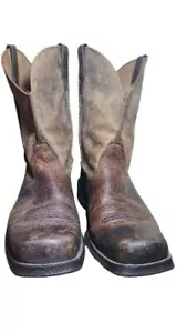 Ariat Boots Men 11D Brown Rambler Bomber Leather Square Toe Western 10002317 - Picture 1 of 6