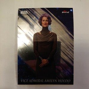  2018 Star Wars Topps Finest Base Card 4 Vice Admiral Amilyn Holdo