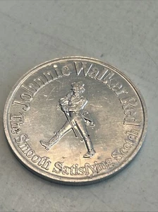 RARE VINTAGE 1973 JOHNNIE WALKER RED SCOTCH MIAMI DOLPHINS NFL SCHEDULE COIN - Picture 1 of 3