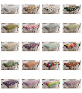 Ambesonne Colorful Pattern Tablecloth Table Cover for Dining Room Kitchen - Picture 1 of 183