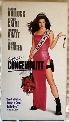 Miss Congeniality, 2001 film VHS tape in cardstock case - Image 1 of 3