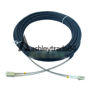 Cordon de raccordement fibre optique champ extérieur 100 m LC vers SC câble fibre duplex multimode - Photo 1/7
