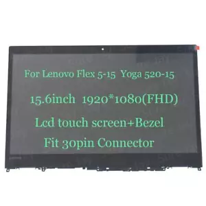FHD Lcd Touch Screen Assembly for Lenovo Flex 5-1570 YOGA520-15IKB - Picture 1 of 6