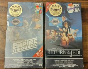 Star Wars Return of the Jedi & Empire Strikes Back VHS Sealed CBS Fox Red Label - Picture 1 of 12