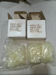 plastic Hose Clamps 3/8" x 3/8" 2 Boxes Of 100 - Picture 1 of 4