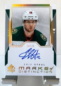 2018-19 SP Authentic Marks of Distinction /25 Eric Staal #MD-ES Wild SSP Auto - Picture 1 of 3