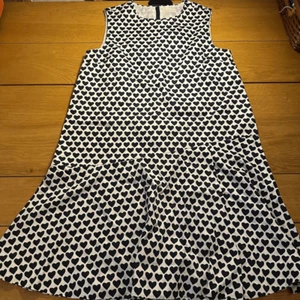 J. Crew Crewcuts Mädchen weiß/schwarz Herzen Kleid Gr. 12 - Bild 1 von 7