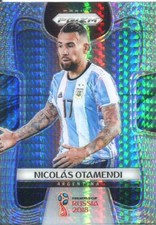 Prizm World Cup 2018 Hyper Parallel Base Card #9 Nicolas Otamendi - Argentina