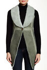 New Nwt Nordstrom Luma Novelty Faux Fur Vest Jacket Made In Italy $199 Retail