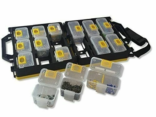 Stout WVE9420 Mobile Hardware Organizer Case With Strap Black