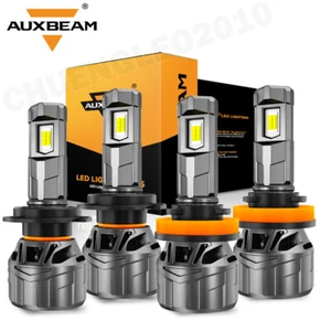 AUXBEAM 1:1 H7 H9 LED Headlight High Low Beam 6500K White For Kia Soul 2012 2013 - Picture 1 of 12