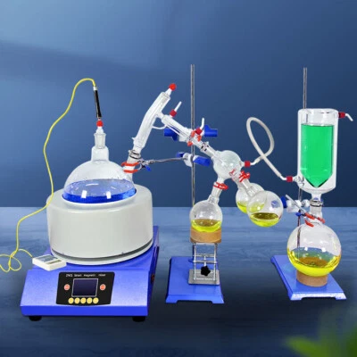 5L Lab Short Path Distillation Kit Cold Trap Essential Oil Extractor Apparatus - Image 1 of 4