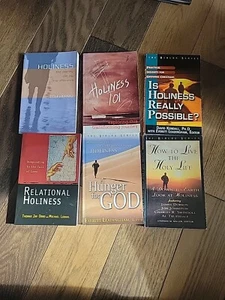 Lot Of 6 Religious Books, Holiness 101, A Hunger For God, How To Live The Holy - Picture 1 of 7