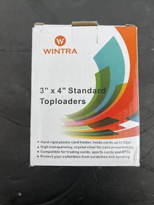 WINTRA 3" X4" Clear Standard Top Loaders 35pt 50 Count - Picture 1 of 5