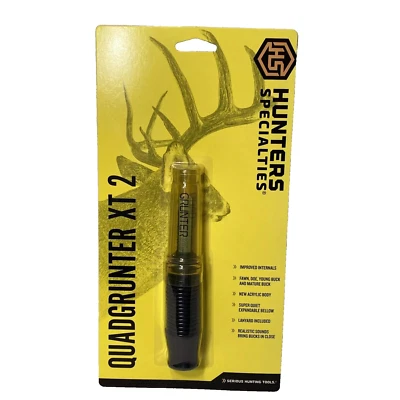 HS Hunter Specialties Deer Call "QUADGRUTER XT 2" #100199 Adjustable Buck Doe - Image 1 of 4