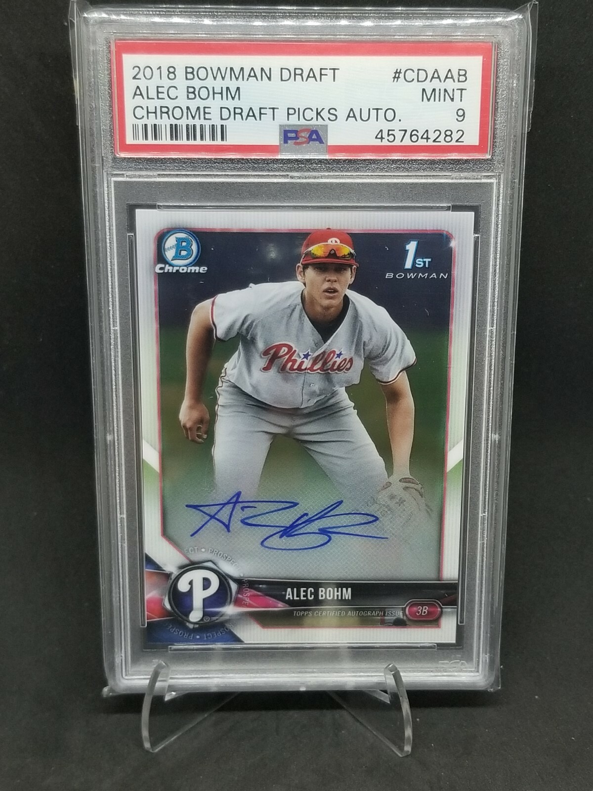 2018 Bowman Alec Bohm RC Auto Purple