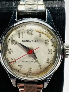 WORKING VINTAGE CARAVELLE WIND UP MECHANICAL WATCH LADIES Waterproof M7 (T1) - Picture 1 of 10