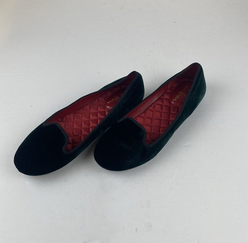 Scarpe basse COLE HAAN Nikeair verde velluto velluto slip on donna taglia 7B usate