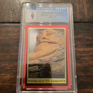 STAR WARS 1999 Chrome Archives Jabba the Hut Intergalactic Gangster  #62 CGC 9 - Picture 1 of 2