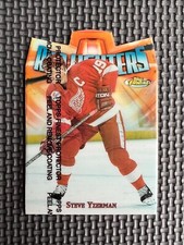 1998-99 Topps Finest Red Lighters Steve Yzerman Refractor With Coating