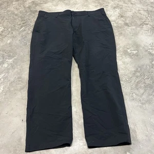 Pantalones de golf Under Armour negros rendimiento elásticos planos atléticos para hombre talla 42x30 - Imagen 1 de 8