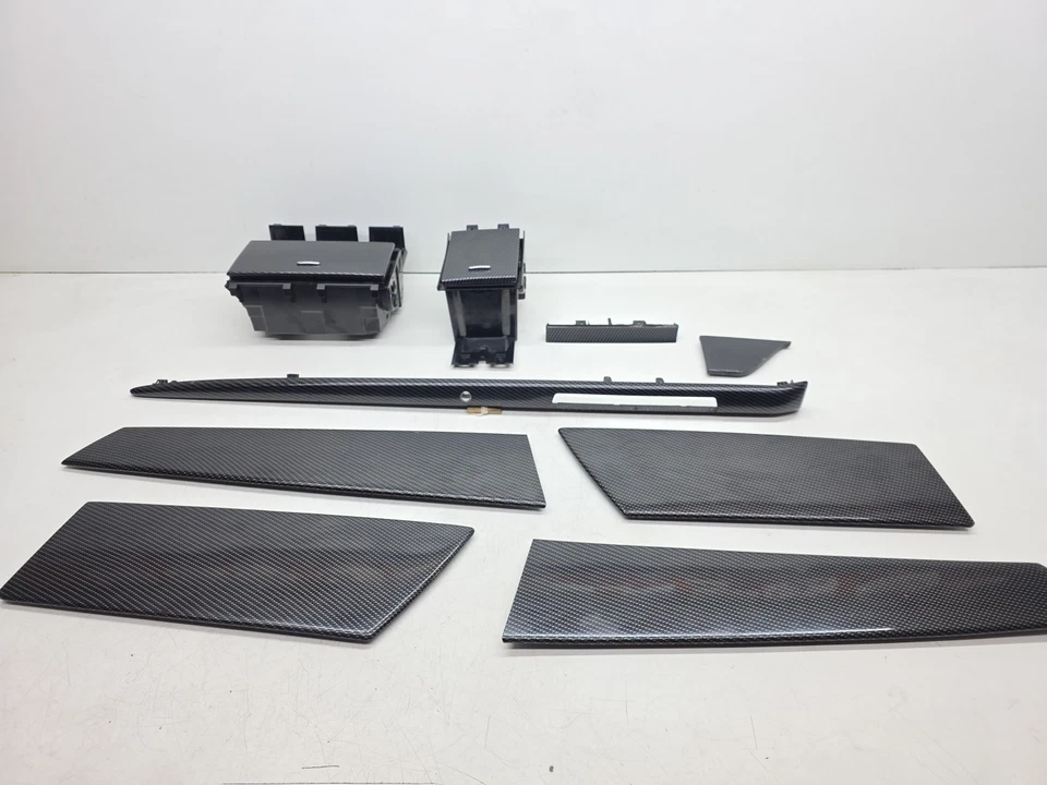 Jaguar XF X250  WOOD SET INTERIOR 2011 - 2015  CARBON EFFECT Door Cappings - Image 1 of 4