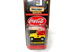 VINTAGE 1998 MATCHBOX DIECAST COCA COLA JEEP WRANGLER NEUWERTIG AUF KARTE - Bild 1 von 5