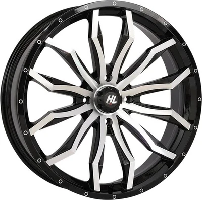 Brilho de roda Blk 22x7 4/156 4+3 10mm Polaris RZR XP 4 1000 4x4 15 - Imagem 1 de 3