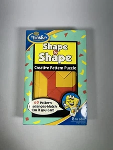 ThinkFun Forma Por Forma Patrón Creativo Puzzle Juego Nuevo Abierto Completo De Colección 1999 - Imagen 1 de 7