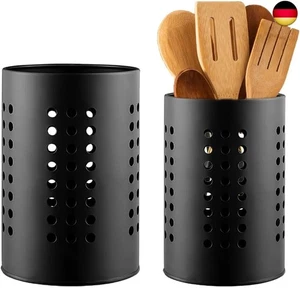 UQTUKO Küchenutensilienhalter , 2 Stück Besteckhalter aus Edelstahl Besteckkorb - Bild 1 von 7