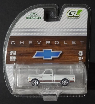 GREENLIGHT ЭКСКЛЮЗИВНЫЙ - БЕЛЫЙ - 1972 CHEVY CHEYENNE C10 КВАДРАТНЫЙ КОРПУС - Изображение 1 из 2