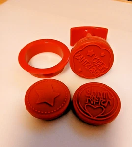 Stempel mit Silikonaufsätzen für Kekse Durchm. 5,5 cm - Bild 1 von 2