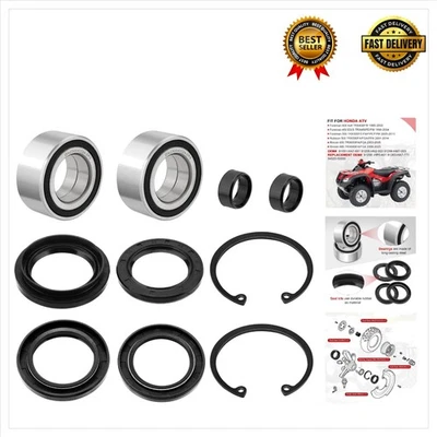 Front Wheel Bearing and Seal Kit for Honda Foreman, Rubicon, Rincon Models Foto 1 de 4