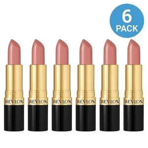 Revlon - Super Lustrous - Lipstick Creme - 672 Brazilian Tan 6 PACK NEW - Picture 1 of 2