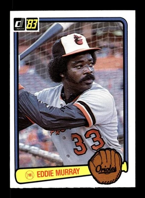 Tarjeta de béisbol Donruss 1983 - Eddie Murray #405 Baltimore Orioles casi nueva Foto 1 de 2