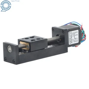 50mm Mini Linear Sliding Table Actuator T6×1 Lead Screw w/ NEMA11 Step Motor - Picture 1 of 14