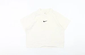 T-shirt girocollo Nike unisex bianca L basic - Foto 1 di 12