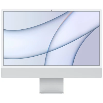 Brand New Apple iMac 24" (512GB SSD, Apple M1, 3.20GHz, 16GB, 8-Core GPU) Silver - Image 1 of 3