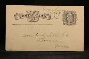 Kansas: Brenham 1884 Postal Card, Ms With Year Date, DPO Kiowa Co - Picture 1 of 2