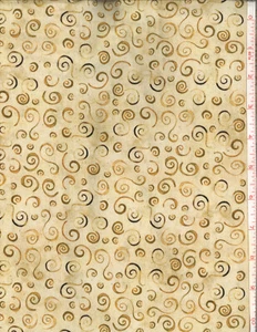 De Ja Brew Swirling tonal Cotton quilt fabric P&B 04868-Neutral Tan - Picture 1 of 2